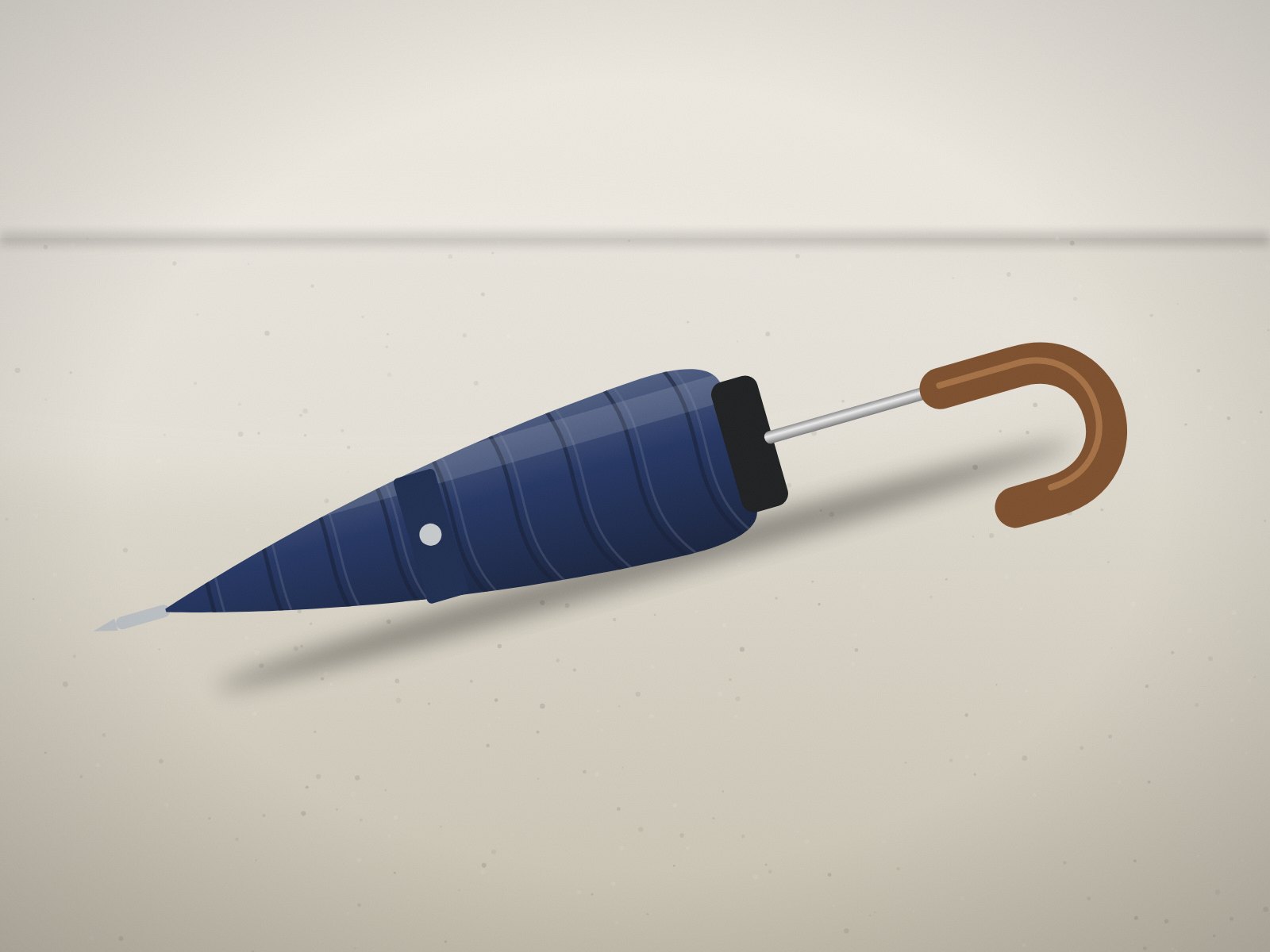 Navy folding umbrella